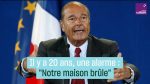 J. Chirac : 20 ans plus tard, « notre maison brûle (toujours) et nous regardons (encore) ailleurs »